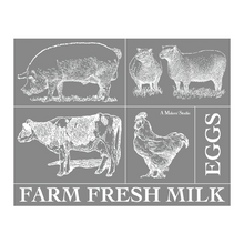 Cargar imagen en el visor de la galería, Farm Animals - Mesh Stencil 8.5 x 11