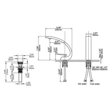 Cargar imagen en el visor de la galería, Chrome Bathroom Sink Faucet Single Handle Single Hole Lavatory Faucet with overflow pop up drain