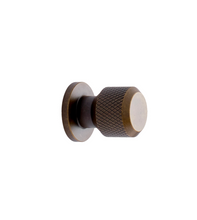 Load image into Gallery viewer, Antique Bronze "Manor" Knurled Cabinet Knobs and Drawer Pulls