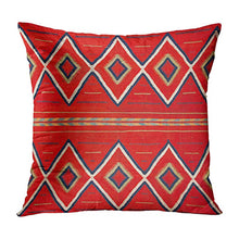 Carregar imagem no visualizador da galeria, Red Rustic Aztec Cushion Covers