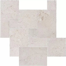 Load image into Gallery viewer, Shell Stone White Fossil Limestone Tumbled Pavers - Full Truckload