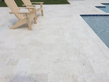 Load image into Gallery viewer, Shell Stone White Fossil Limestone Tumbled Pavers - Full Truckload