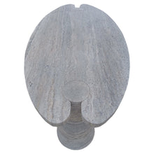 Carregar imagem no visualizador da galeria, Silver Travertine Vein-cut Coffee Table Conic legs Honed (W)24" (L)48" (H)16"