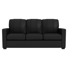 Load image into Gallery viewer, Silver Sofa with LSU Tigers Logo