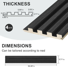 Carregar imagem no visualizador da galeria, 94.5" x 5.5" Solid Pine Wall Panels (4 Panels Per Box)