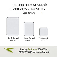 Carregar imagem no visualizador da galeria, Bamboo 6 Piece Spa Towel Set – Cloud