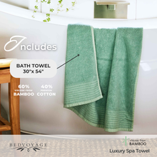 Load image into Gallery viewer, Bamboo Spa Bath Towel – Seaglass