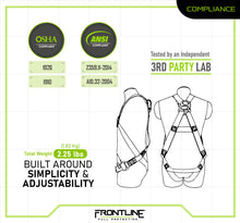 Load image into Gallery viewer, Frontline 100VMB Combat Economy Series Full Body Harness (Uni) Universal