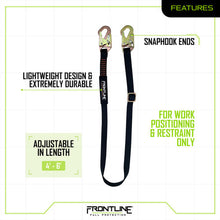 Carregar imagem no visualizador da galeria, Frontline LPO61SADJ Combat 6' Positioning Adjustable Restraint Lanyard