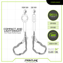 Load image into Gallery viewer, Frontline RPA092TB Tie Back Twin Leg Web 9' SRL with Tie Back Hook Ends