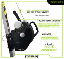 Carregar imagem no visualizador da galeria, Frontline RPG603W MEGApod 60' 3-Way Self Retractable Lifeline with Retrieval System