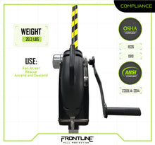 Carregar imagem no visualizador da galeria, Frontline RPG603W MEGApod 60' 3-Way Self Retractable Lifeline with Retrieval System