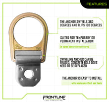 Carregar imagem no visualizador da galeria, Frontline COB01SW Concrete Swiveling Anchor
