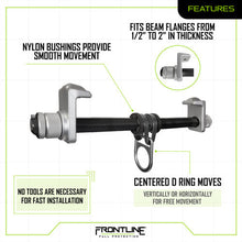 Carregar imagem no visualizador da galeria, Frontline Aluminum I-Beam Slider Anchor