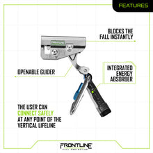 Carregar imagem no visualizador da galeria, Frontline GLC38 Vertical Ladder Lifeline System Cable Glider