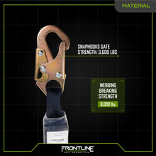 Carregar imagem no visualizador da galeria, Frontline LIS31S Combat 3' Single Leg Snaphook Lanyard with Internal Shock Absorber