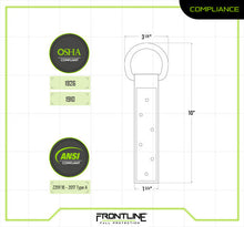 Load image into Gallery viewer, Frontline ROSU03 Stainless Steel Permanent Use Roof Anchor (Single D-ring)