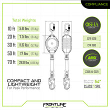 Carregar imagem no visualizador da galeria, Frontline RPG Cable Single Leg SRL with Steel Snap Hook End