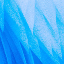 Load image into Gallery viewer, Blue Feather Angel Wings Chalk Art Mural. #6224