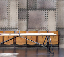 Carregar imagem no visualizador da galeria, Rustic Metal Steel 3D Wallpaper Mural. #6752