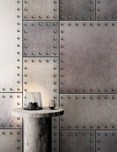 Load image into Gallery viewer, Rustic Metal Steel 3D Wallpaper Mural. #6752
