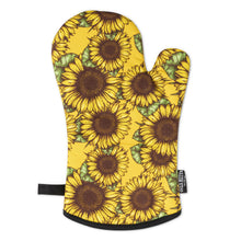 Load image into Gallery viewer, Sunflower You Are My Sunshine Oven Mitts And Potholder Set