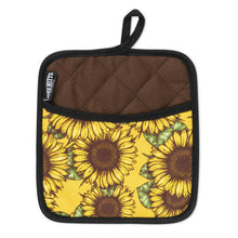 Load image into Gallery viewer, Sunflower You Are My Sunshine Oven Mitts And Potholder Set