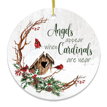 Load image into Gallery viewer, Winter Cardinal Memorial Ornament