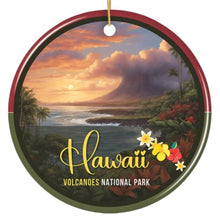 Carregar imagem no visualizador da galeria, Hawaii Volcanoes National Park Retro Style Ornament, Hawaii USA Tourist Attraction and Gift