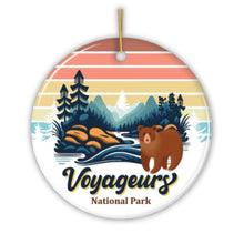 Carregar imagem no visualizador da galeria, Voyageurs National Park Retro Style Ornament, Minnesota USA Tourist Attraction and Gift