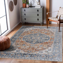 Load image into Gallery viewer, Rust Hiti Washable area rug - Clearance