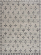 Load image into Gallery viewer, Tigris Swiss Cross Ivory&Gray Area Rug