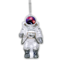 Load image into Gallery viewer, Astronaut Glass Christmas Ornament