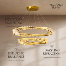 Load image into Gallery viewer, Tiwa 2-Tier Chandelier