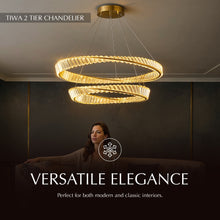 Load image into Gallery viewer, Tiwa 2-Tier Chandelier
