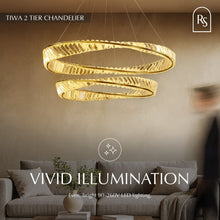 Load image into Gallery viewer, Tiwa 2-Tier Chandelier