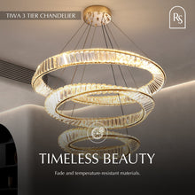 Carregar imagem no visualizador da galeria, Tiwa 3-Tier Chandelier