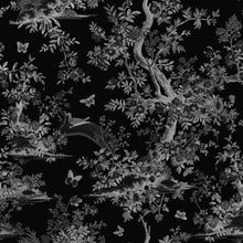 Carregar imagem no visualizador da galeria, Black and White Toile De Jouy Vintage Wallpaper Mural. #6728