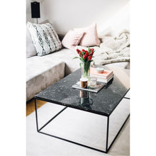 Carregar imagem no visualizador da galeria, Marble Coffee Table Square Polished and Eased Edge