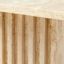 Carregar imagem no visualizador da galeria, Troia Light Solid Travertine Coffee Table Special Design Honed (W)13" (L)21" (H)16"
