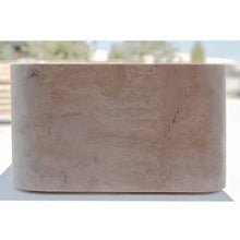 Load image into Gallery viewer, Troia Light Travertine Rectangular Farmhouse Kitchen Sink Honed (W)18" (L)30" (H)10"