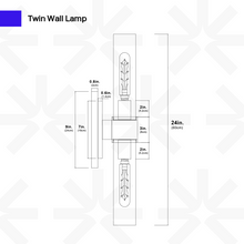 Load image into Gallery viewer, Twin Wall Lamp