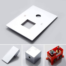 Cargar imagen en el visor de la galería, Chrome Ceiling-Mounted Rainfall Shower Head Two-Way Shower Faucet and Handle Sprayer Included