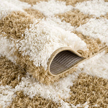 Load image into Gallery viewer, Atira Mustard Checkered Area Rug