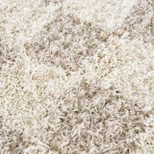 Load image into Gallery viewer, Atira Light Brown Checkered Area Rug