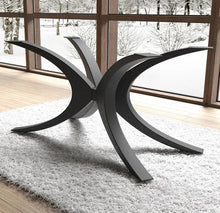 Carregar imagem no visualizador da galeria, Unique Shape Metal Table Base/Legs Matte Black