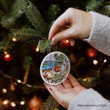 Load image into Gallery viewer, Unique San Francisco Handcrafted Ceramic Ornament, California Souvenir and Christmas Gift