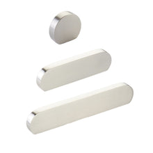 Carregar imagem no visualizador da galeria, Brushed Nickel "Bit" Rounded Drawer Pulls and Cabinet Knobs