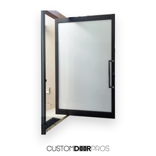 Load image into Gallery viewer, Minimalist Frosted Glass Pivot Door