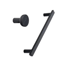 Load image into Gallery viewer, Black and Wood "Bis" Cabinet Knob and Drawer Handle